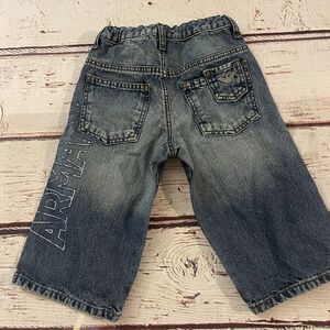 Armani Junior Boys Jean Shorts Blue Size Boys 5a Retro